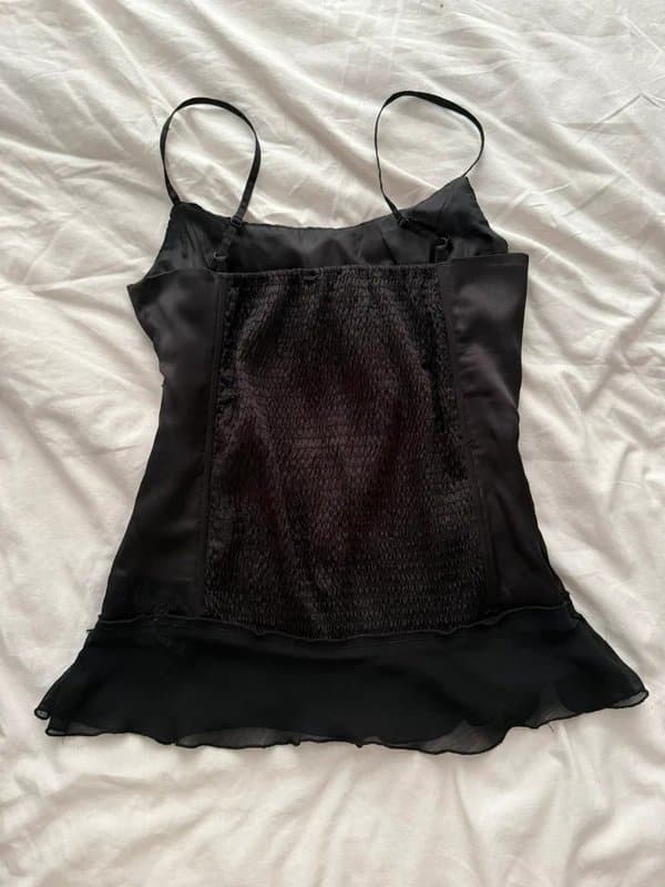 New Look Coquette vintage new look black cami size S (10)