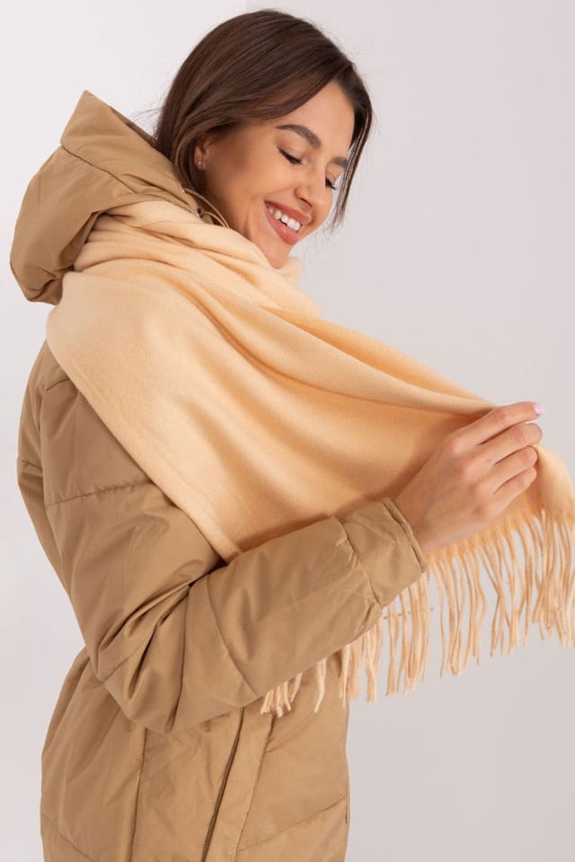 Love Lace Love Lace Women's Warm Long Tassel Scarf Decorative Fringe Soft for Winter in Beige - 3