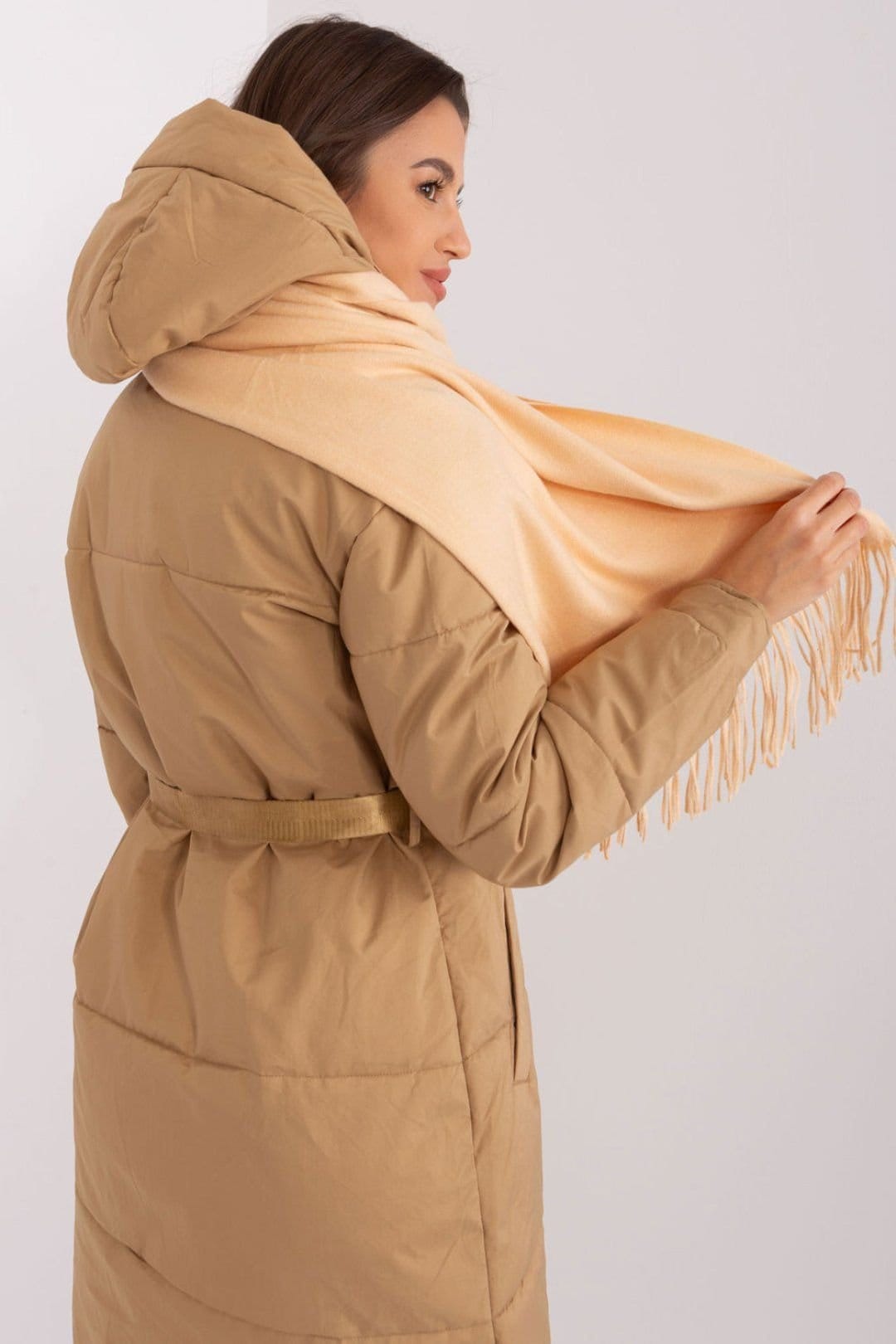 Love Lace Love Lace Women's Warm Long Tassel Scarf Decorative Fringe Soft for Winter in Beige - 4