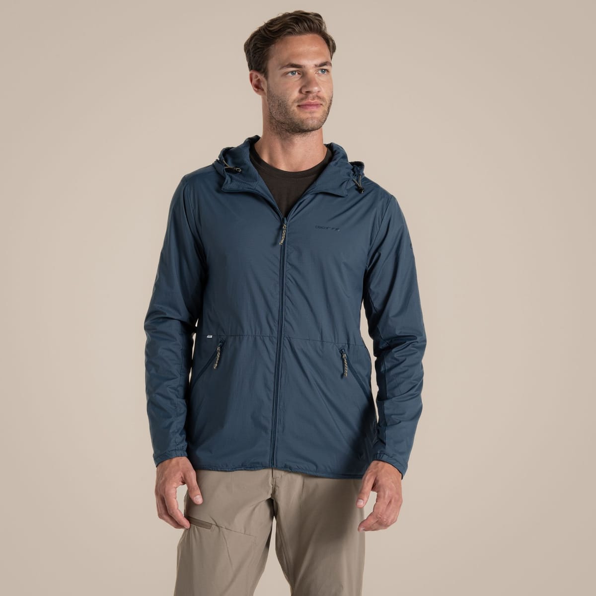 Craghoppers Craghoppers Men's NosiLife Ovis Reversible Insect-Repellent Water-Repellent Jacket in Navy - 1