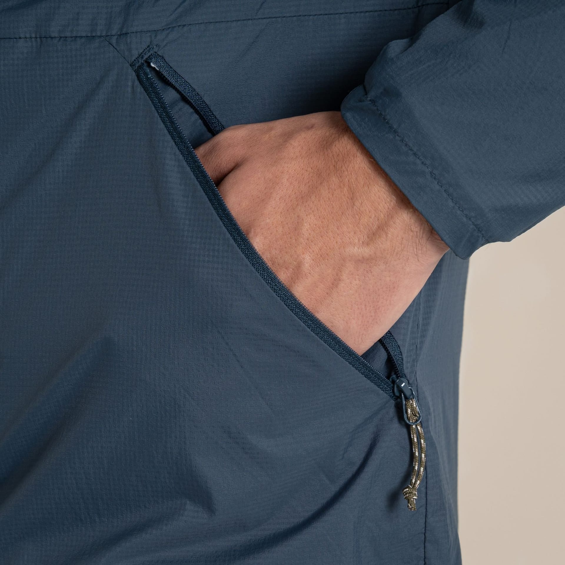 Craghoppers Craghoppers Men's NosiLife Ovis Reversible Insect-Repellent Water-Repellent Jacket in Navy - 4