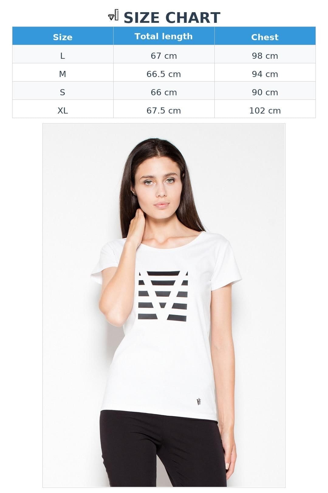 Love Lace Love Lace Women's Cotton Printed T-Shirt with Short Sleeves in White - 4