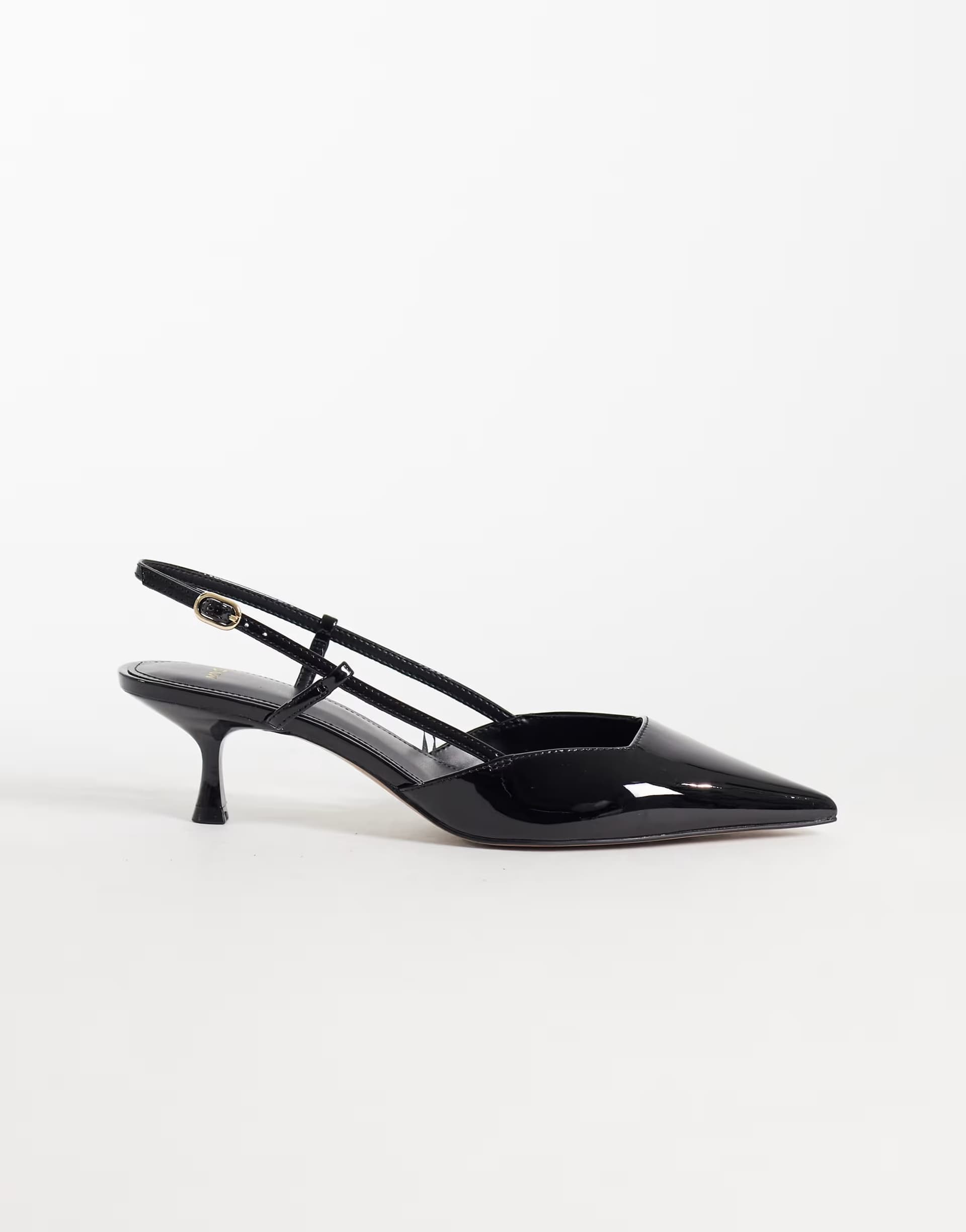 ASOS ASOS Black Patent Heeled Slingback Pointed Shoe