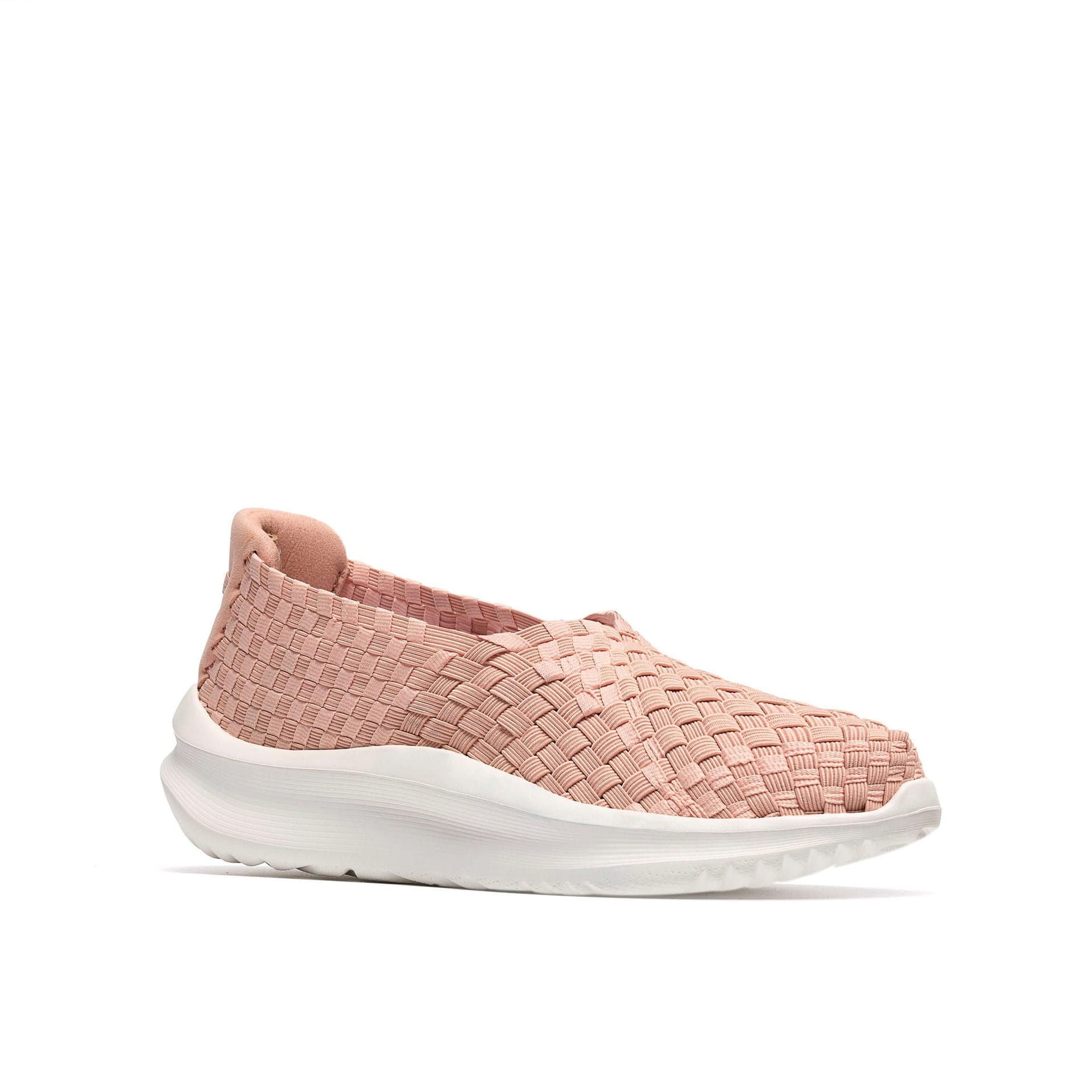 Clarks Clarks Women's Solevana Weave Pale Peach Slip Ons in Pink - 4