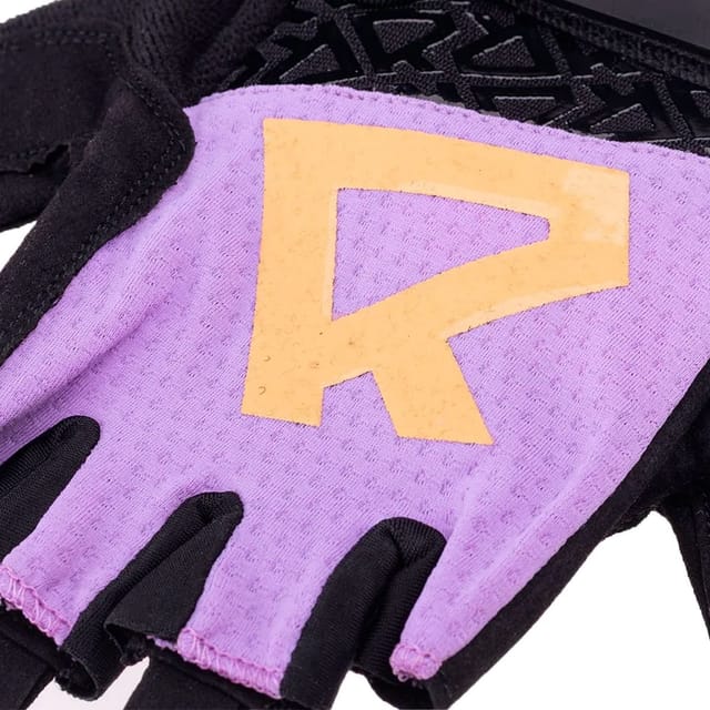 Radvik Radvik Men's Hilder Fingerless Gloves in Purple - 3