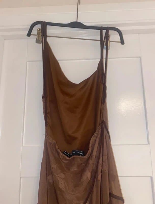 ASOS Design ASOS design brown floral brown maxi dress size 8