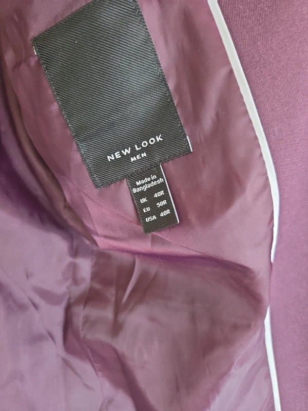 New Look Men's purple suit jacket size uk 40R new look