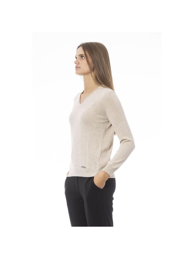 Baldinini Trend Baldinini Trend Women's Beige Cashmere Sweater - 2