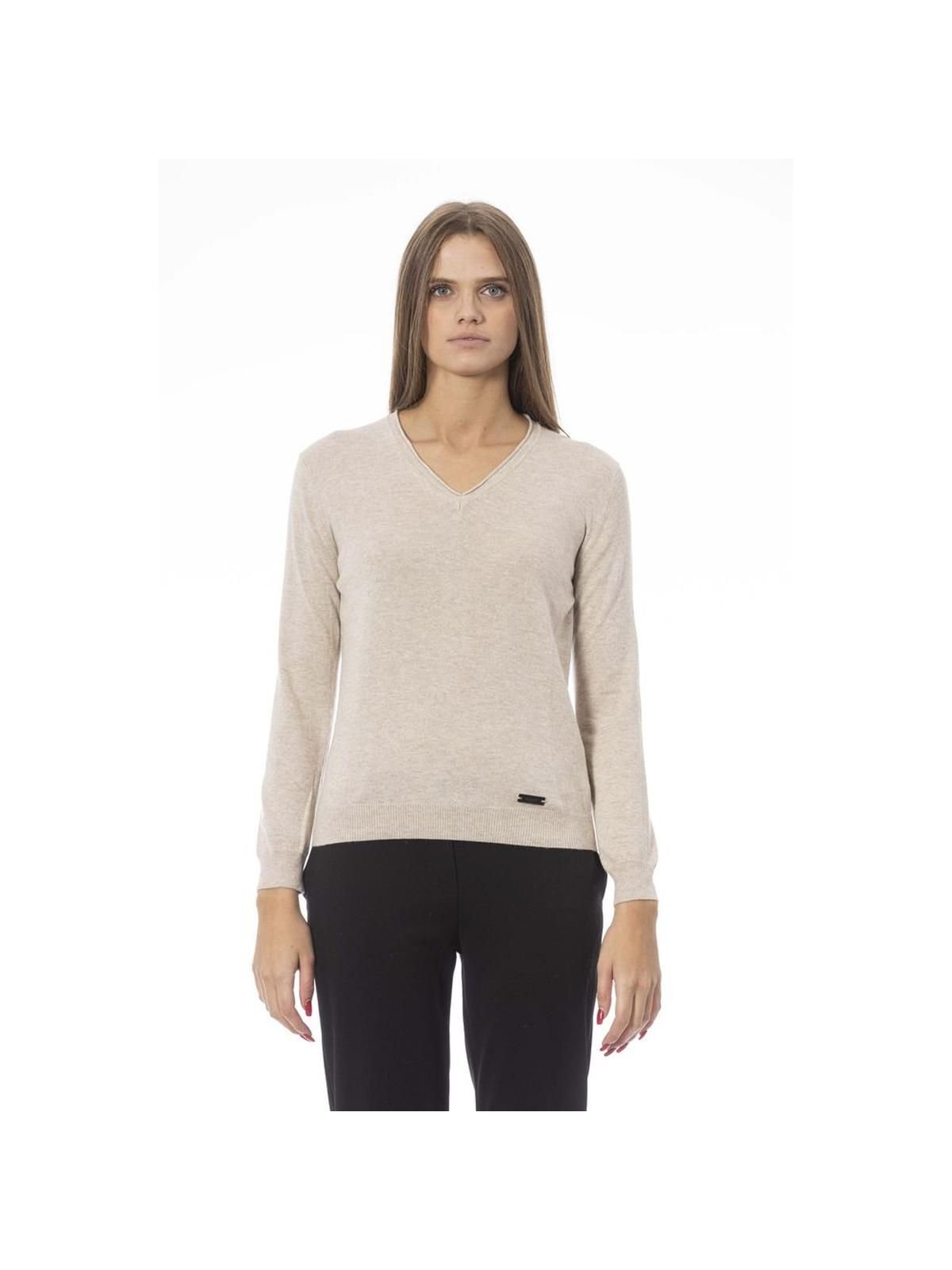 Baldinini Trend Baldinini Trend Women's Beige Cashmere Sweater - 3