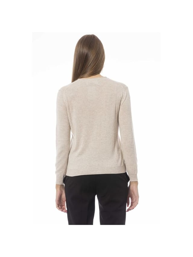 Baldinini Trend Baldinini Trend Women's Beige Cashmere Sweater - 3