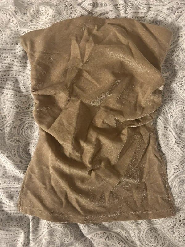 Bershka Bershka ruched side bandeau top