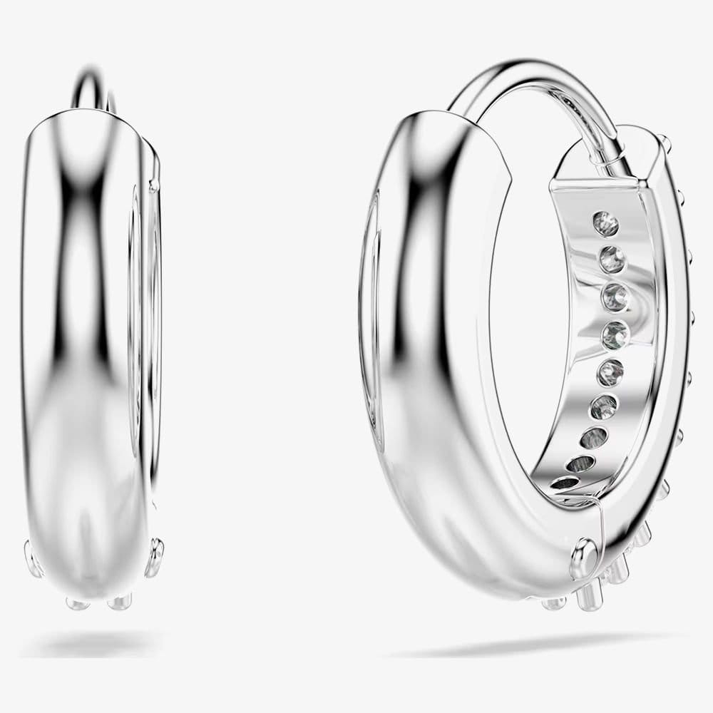 Swarovski Swarovski Women's Matrix Tennis Crystal Hoop Earrings 5690670 in Silver - 4