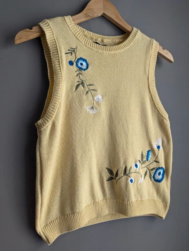 ASOS ASOS Yellow Spring Vest Jumper