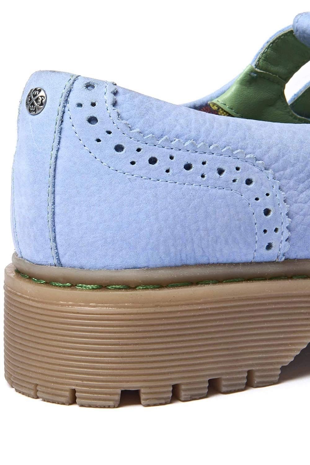 Moshulu Moshulu Women's 'Calthia' Chunky Nubuck Mary Jane Shoes in Light Blue - 4