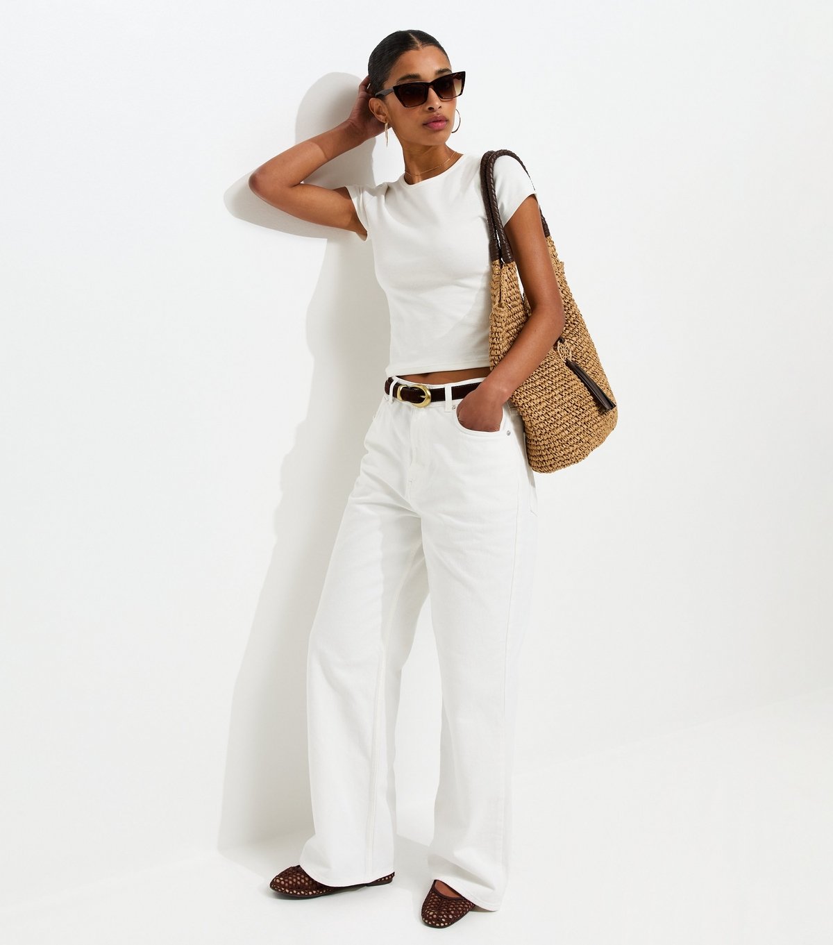 New Look Women's Cream Baby Tee T-Shirt New Look - 3