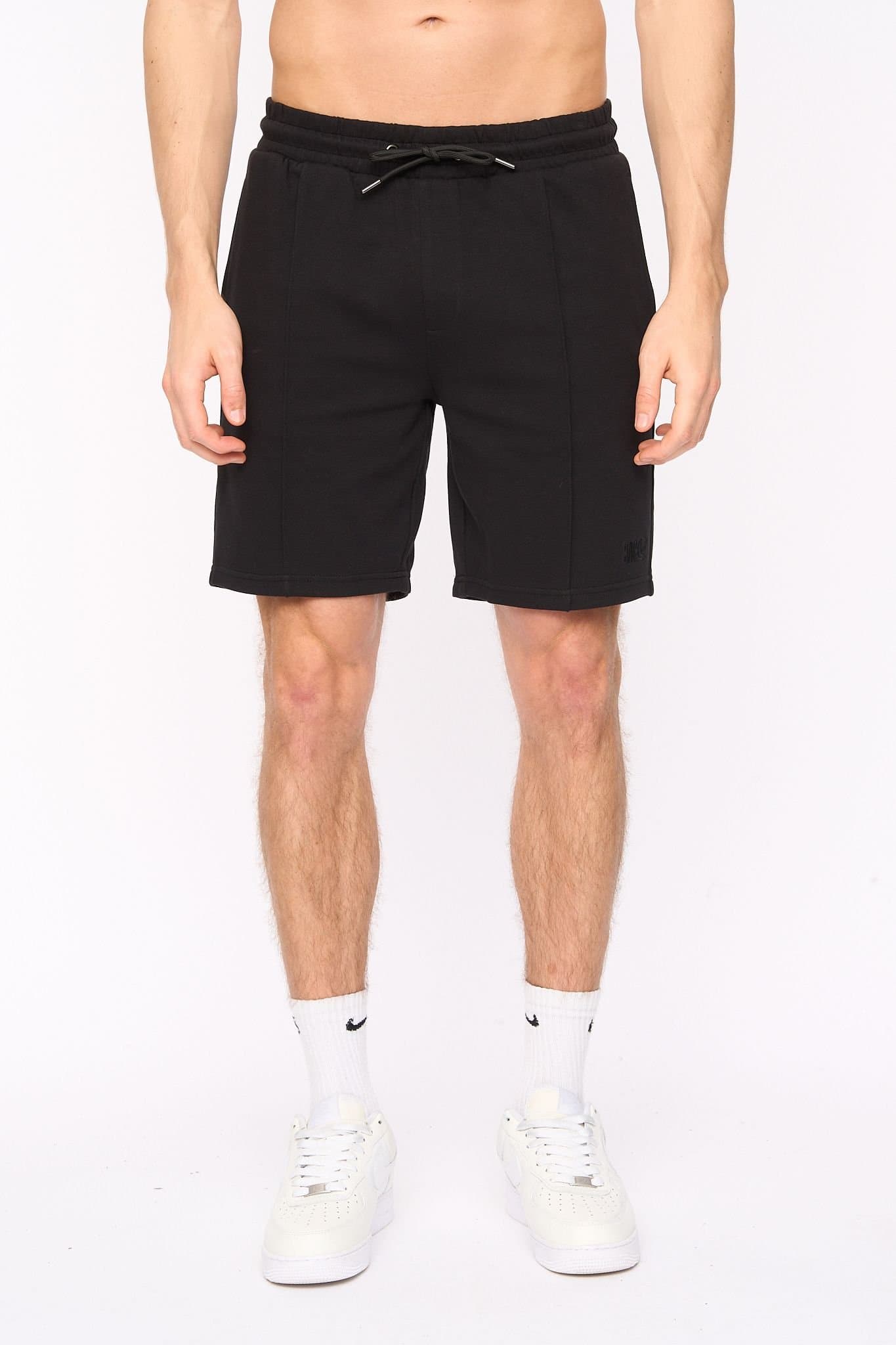 Duck and Cover Duck and Cover Men's Sherborn Comfortable Elasticated Waist Shorts in Black
