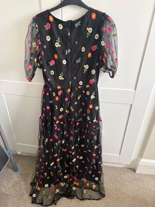 Never Fully Dressed Never Fully Dressed Embroidered Mesh Dress