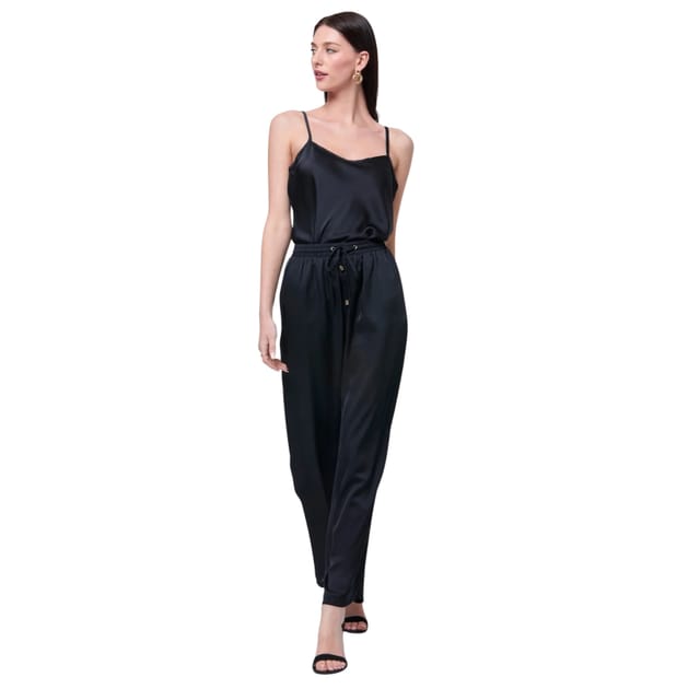 Zafur official Zafur official Women's Zafur Cami in Caviar in Black - 3