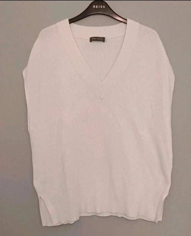 Mint Velvet Mint Velvet V-Neck Cotton Blend Waistcoat - size M