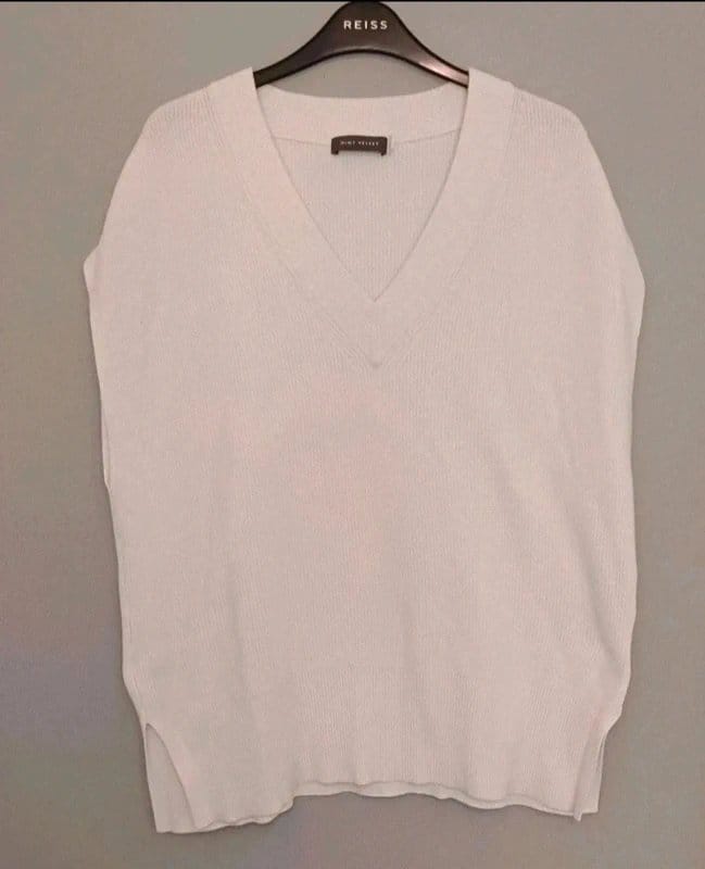 Mint Velvet Mint Velvet V-Neck Cotton Blend Waistcoat - size M - 1