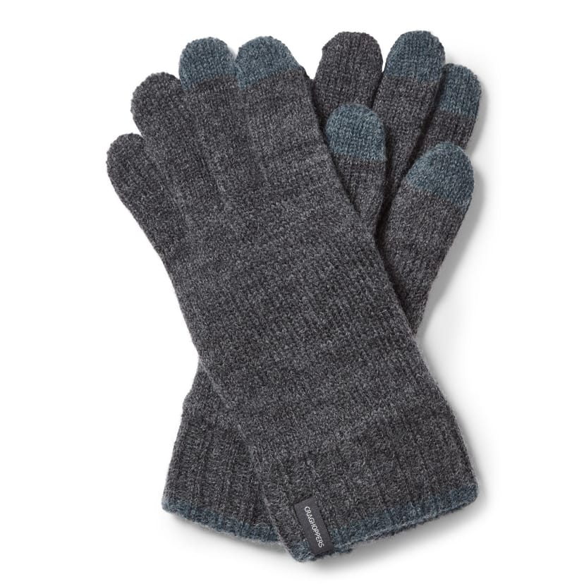 Craghoppers Craghoppers Men's 'Gallus ' Insulated Knit Gloves in Black - 1
