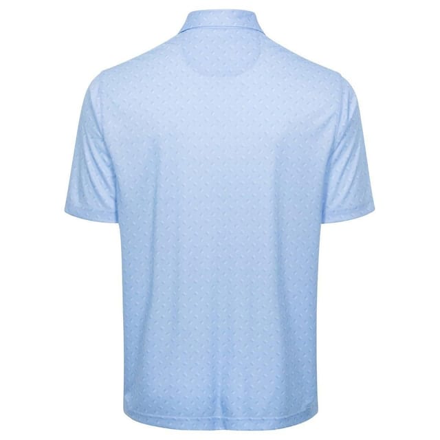 Greg Norman Greg Norman Men's ML75 Microlux Fore Golf Polo Shirt in Baby Blue - 2
