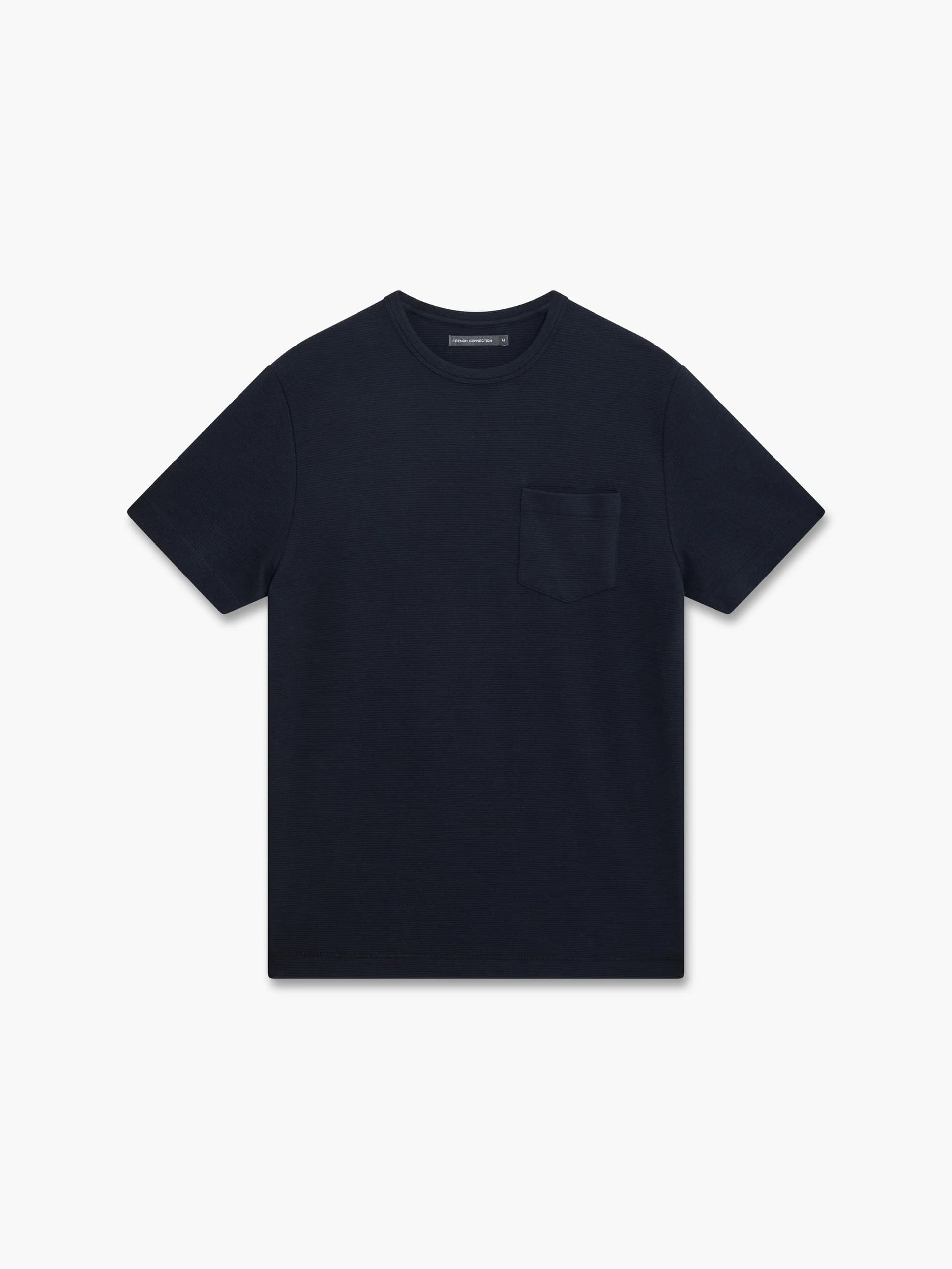 French Connection Ottoman Pocket T-Shirt Marine Blue