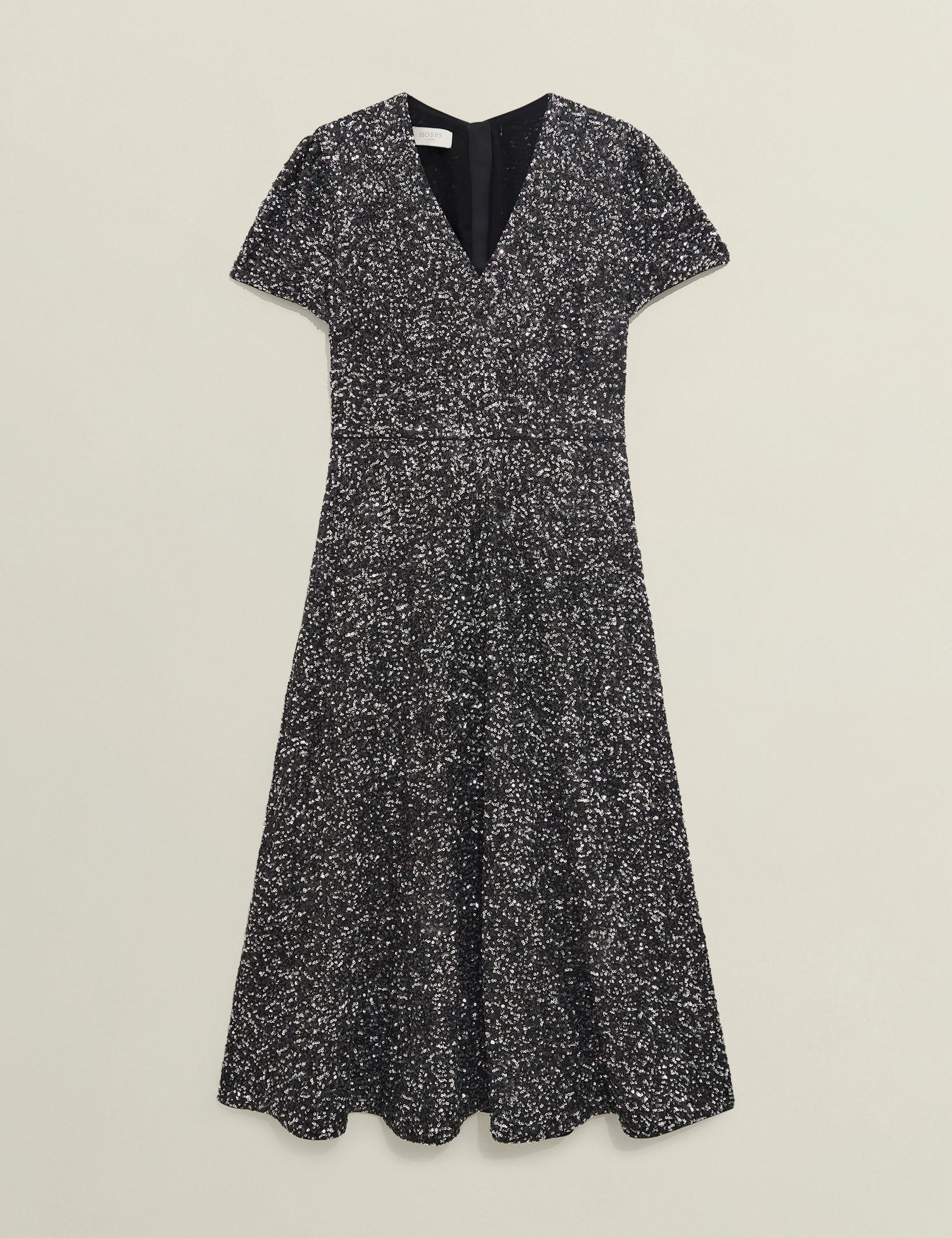 Hobbs London Hobbs London Women's Tatiana Sequin Dress in Black - 2