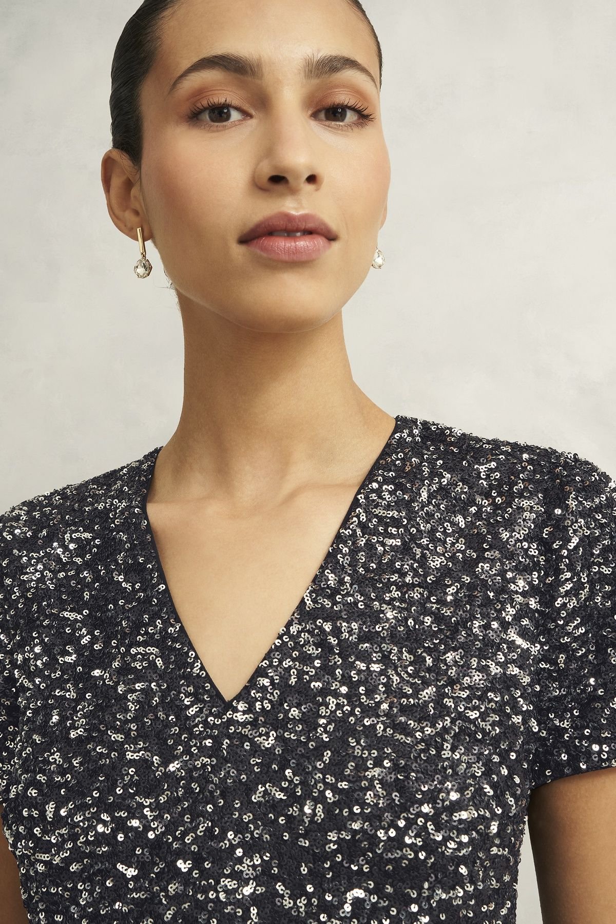 Hobbs London Hobbs London Women's Tatiana Sequin Dress in Black - 3