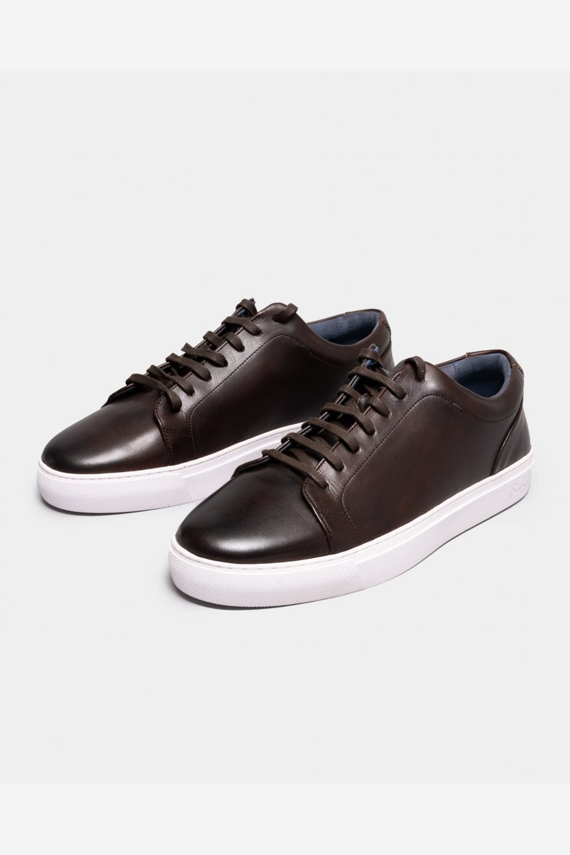 Oliver Sweeney Oliver Sweeney Men's Dark Brown Leather Trainers