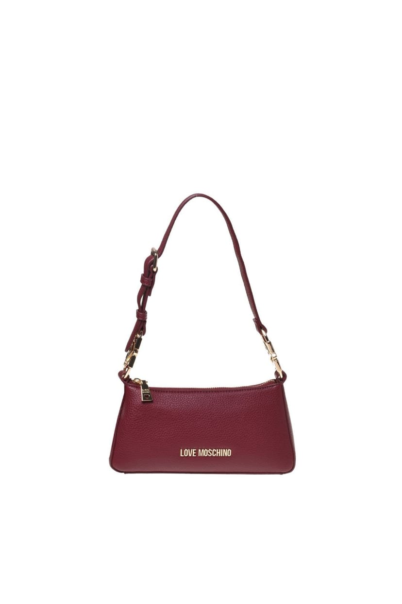 Love Moschino Love Moschino Women's Jewel Croco Shoulder Bag Wine - 1