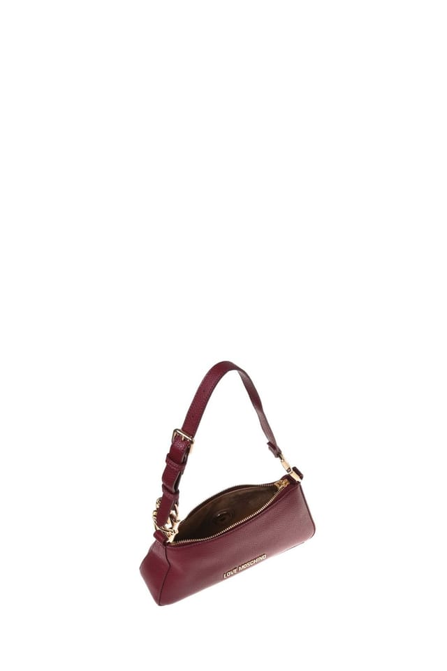 Love Moschino Love Moschino Women's Jewel Croco Shoulder Bag Wine - 3