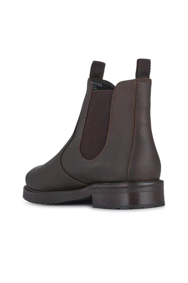 Jones Bootmaker Jones Bootmaker Men's Emile Wide Fit Leather Slip-On Boots in Dark Brown - 3