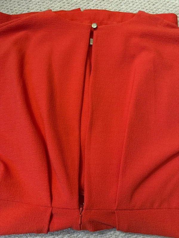 River Island River Island 3/4 sleeve red dress - size 8 - 1