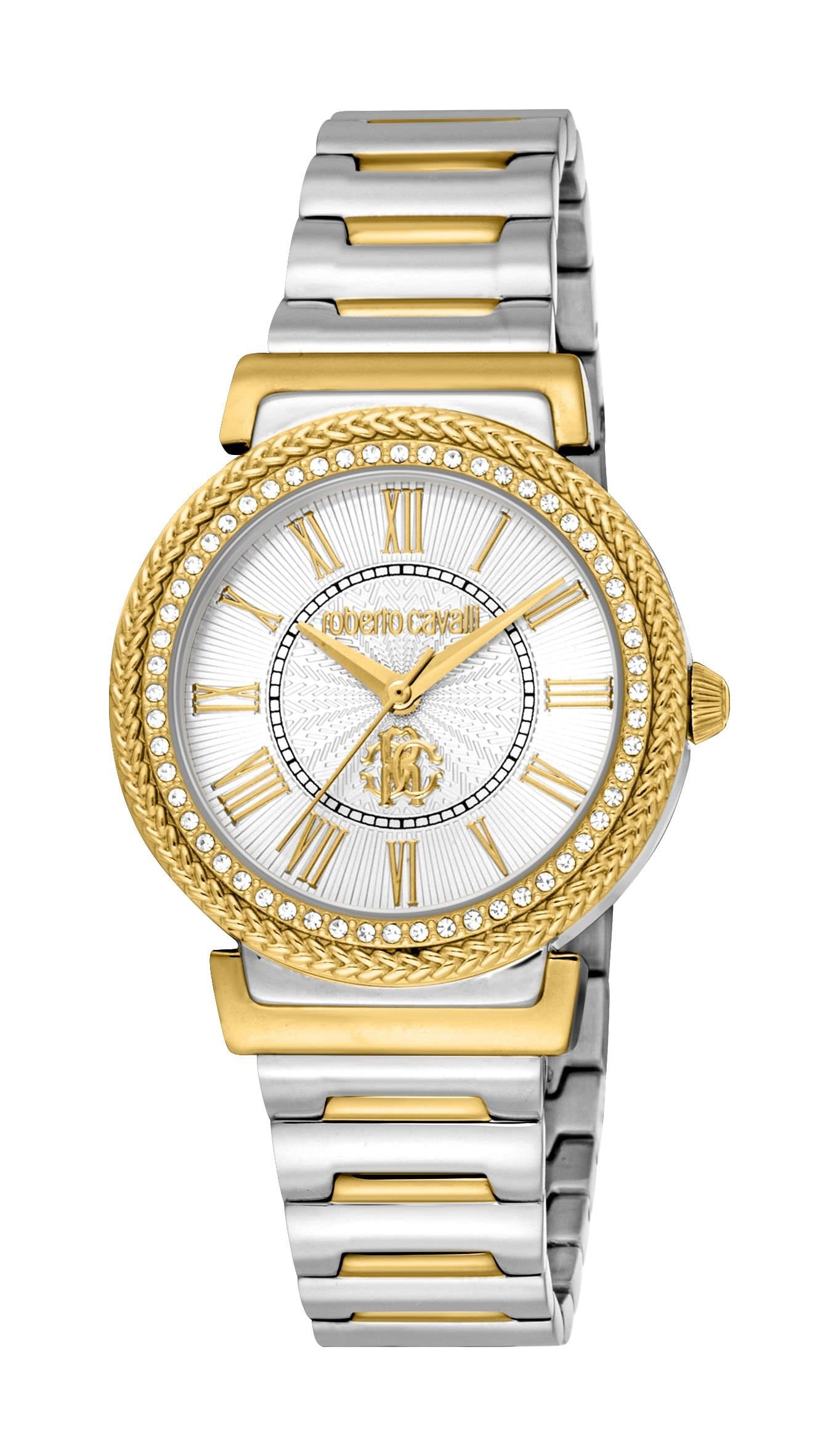 Roberto Cavalli Roberto Cavalli Women's Stainless Steel Two Tone Silver & Gold Color Watch