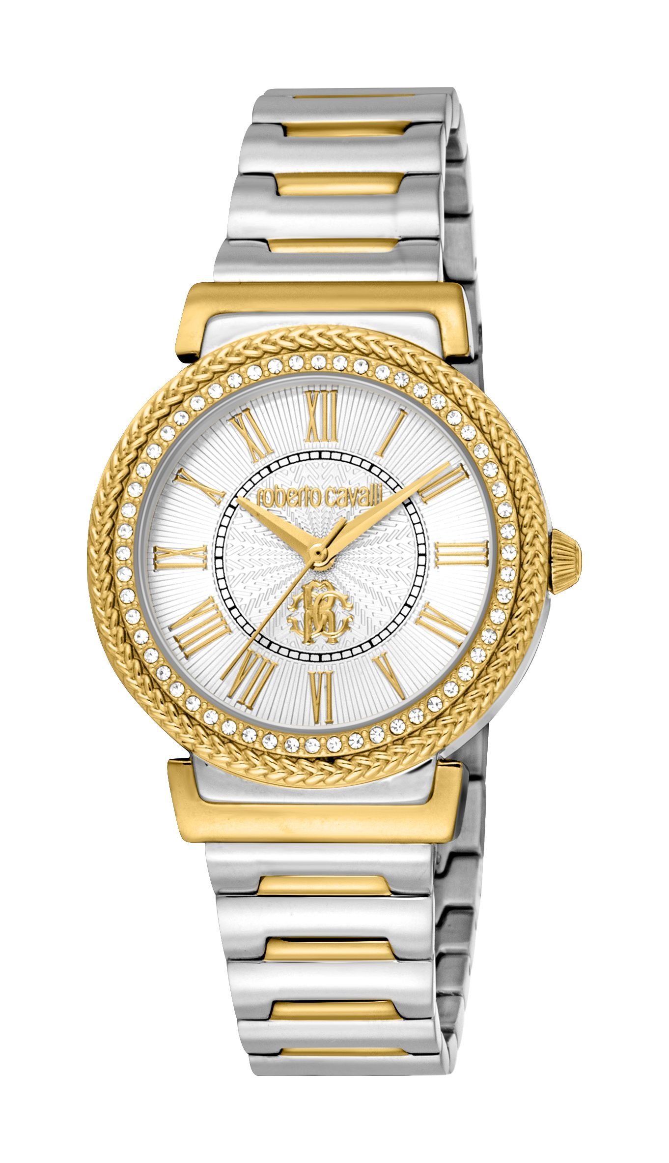 Roberto Cavalli Roberto Cavalli Women's Stainless Steel Two Tone Silver & Gold Color Watch - 2
