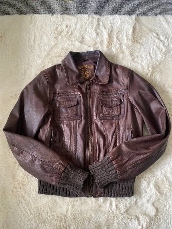 New Look vintage leather jacket