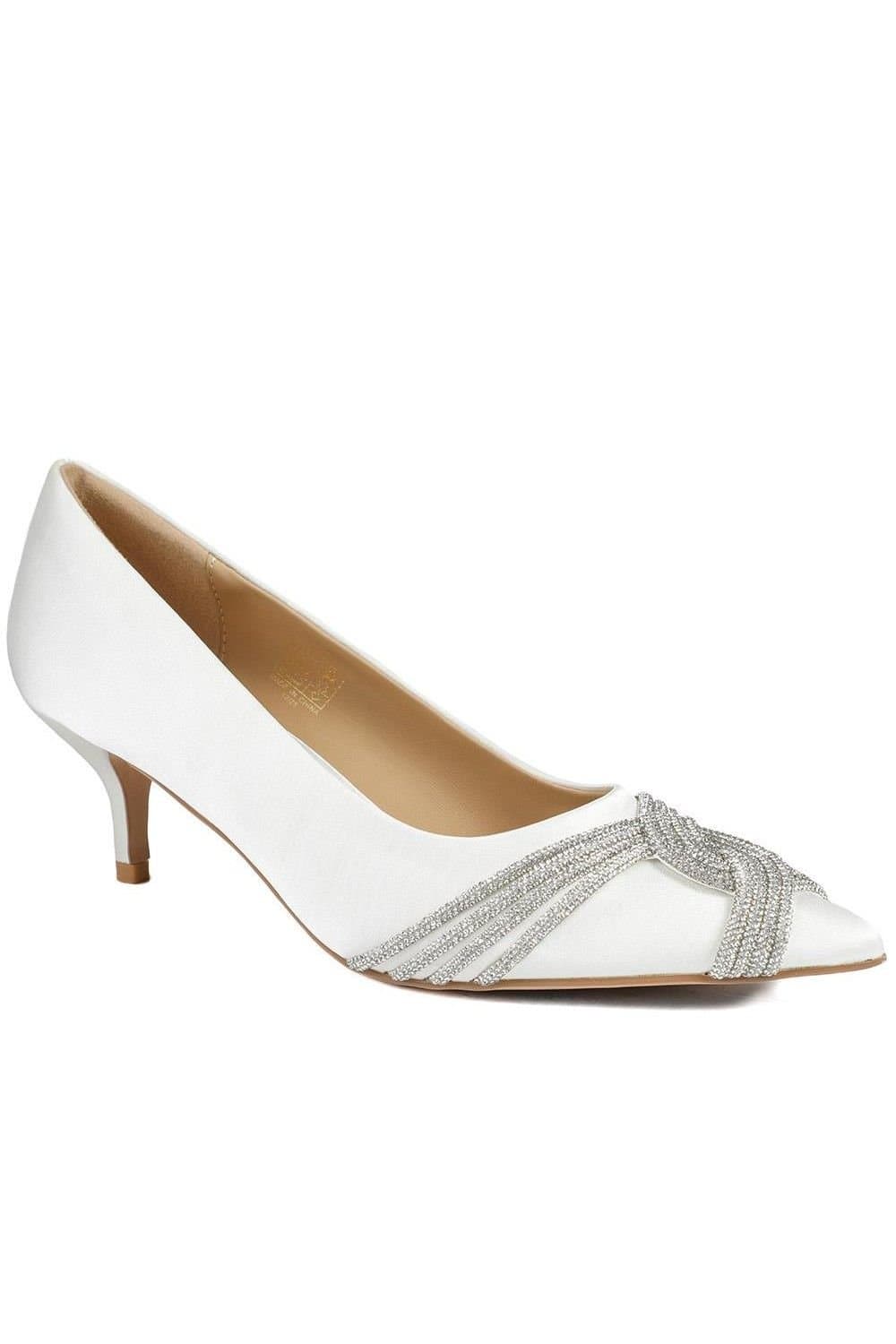 Jones Bootmaker Jones Bootmaker Ivory Embellished Court Shoes
