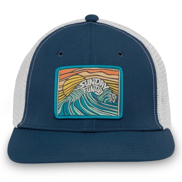 Sunday Afternoons Sunday Afternoons Men's 'This Is My Sunday' Ventilated Trucker Cap in Dark Blue - 2