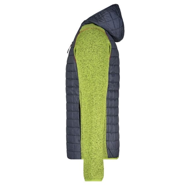 James and Nicholson James and Nicholson Men's Melange Knitted Hybrid Jacket - 3