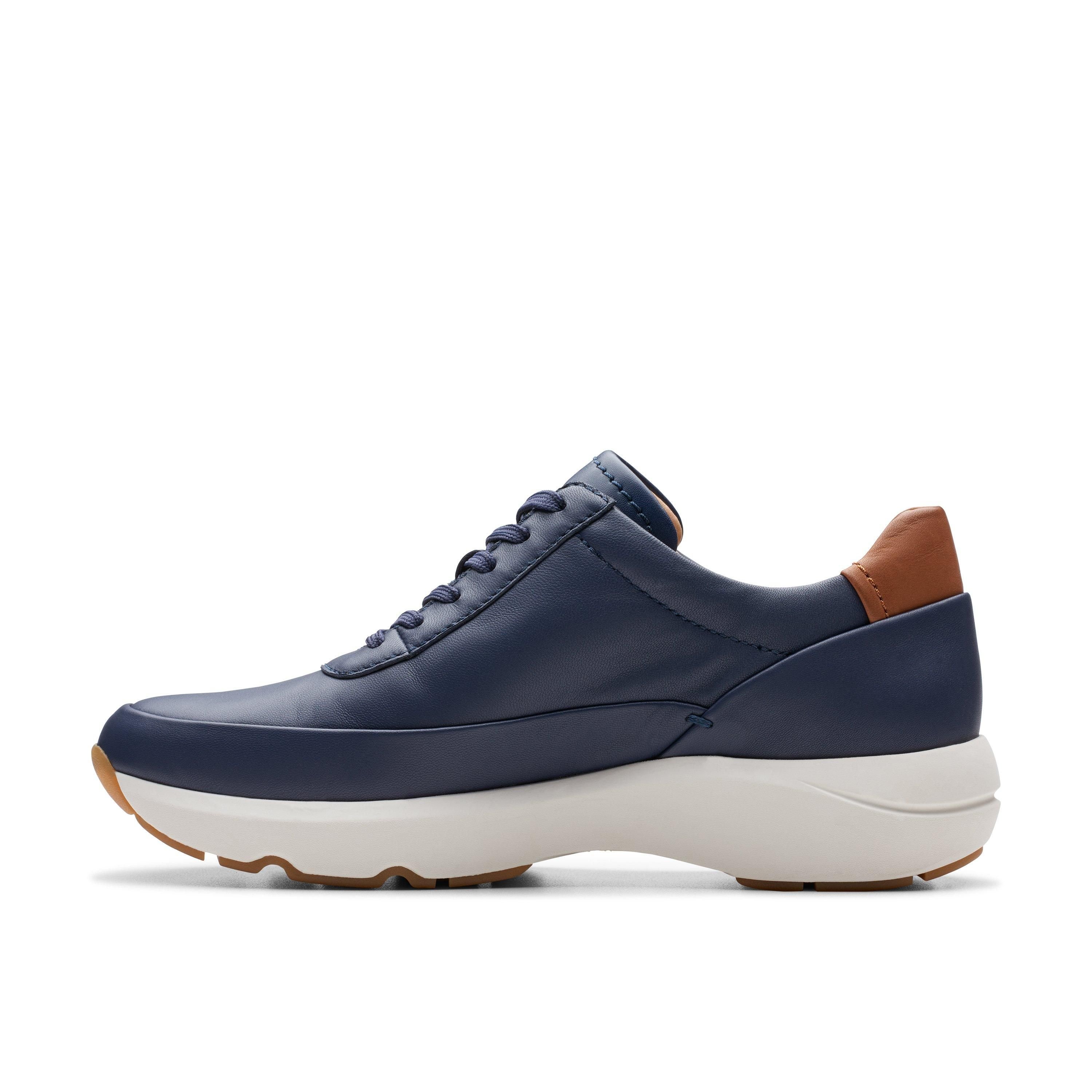 Clarks Clarks Women's Tivoli Zip Navy Leather Trainers in Blue - 2