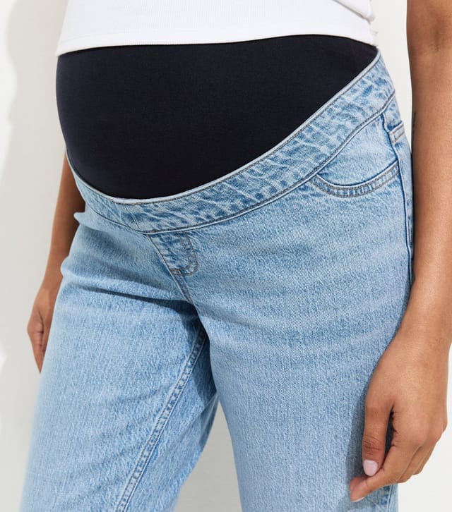 New Look Women's Maternity Light Blue Mom Jeans New Look - 2