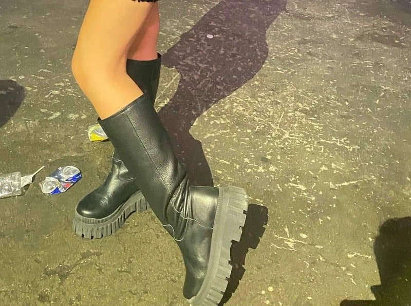 ASOS Chunky leather boots