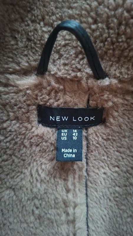 New Look New Look Black Faux Leather Aviator Jacket