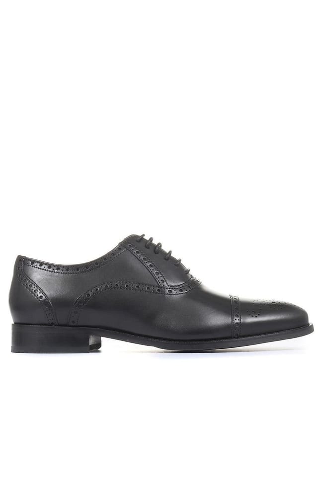 Jones Bootmaker Jones Bootmaker Men's Maynard Leather Oxford Brogues in Black - 2