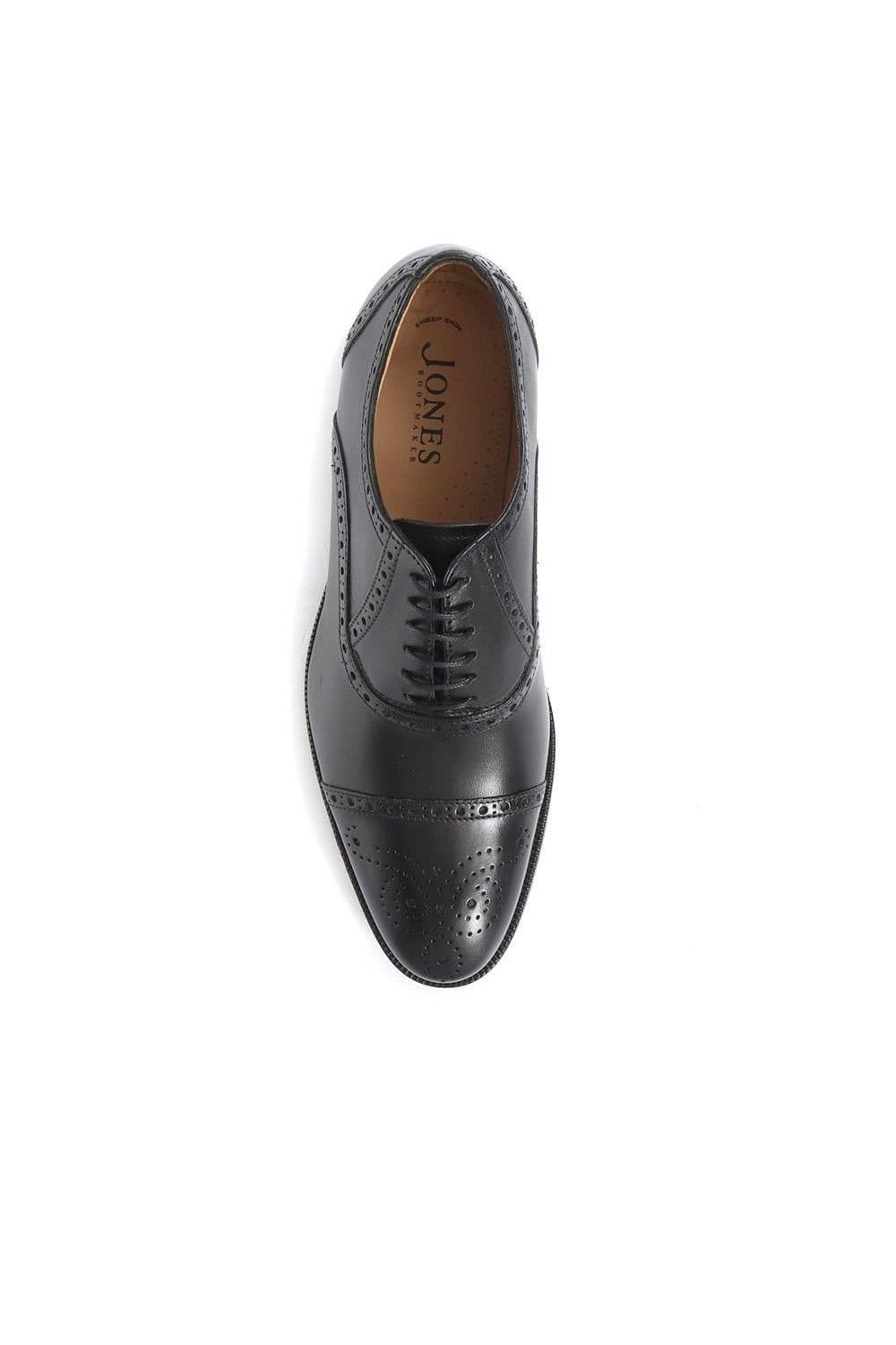 Jones Bootmaker Jones Bootmaker Men's Maynard Leather Oxford Brogues in Black - 4
