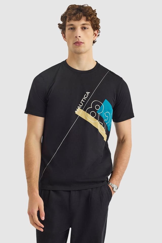 Nautica Nautica Men's Kaiwi SS T-Shirt in Black - 2