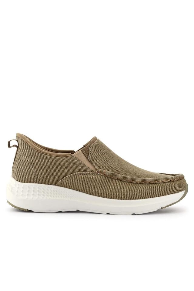 Pavers Pavers Men's Easy Step In Wide Fit Laceless Trainers in Beige - 2