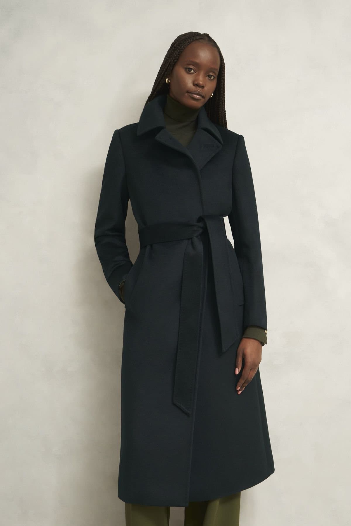 Hobbs London Hobbs London Women's Livia Coat in Bottle Green