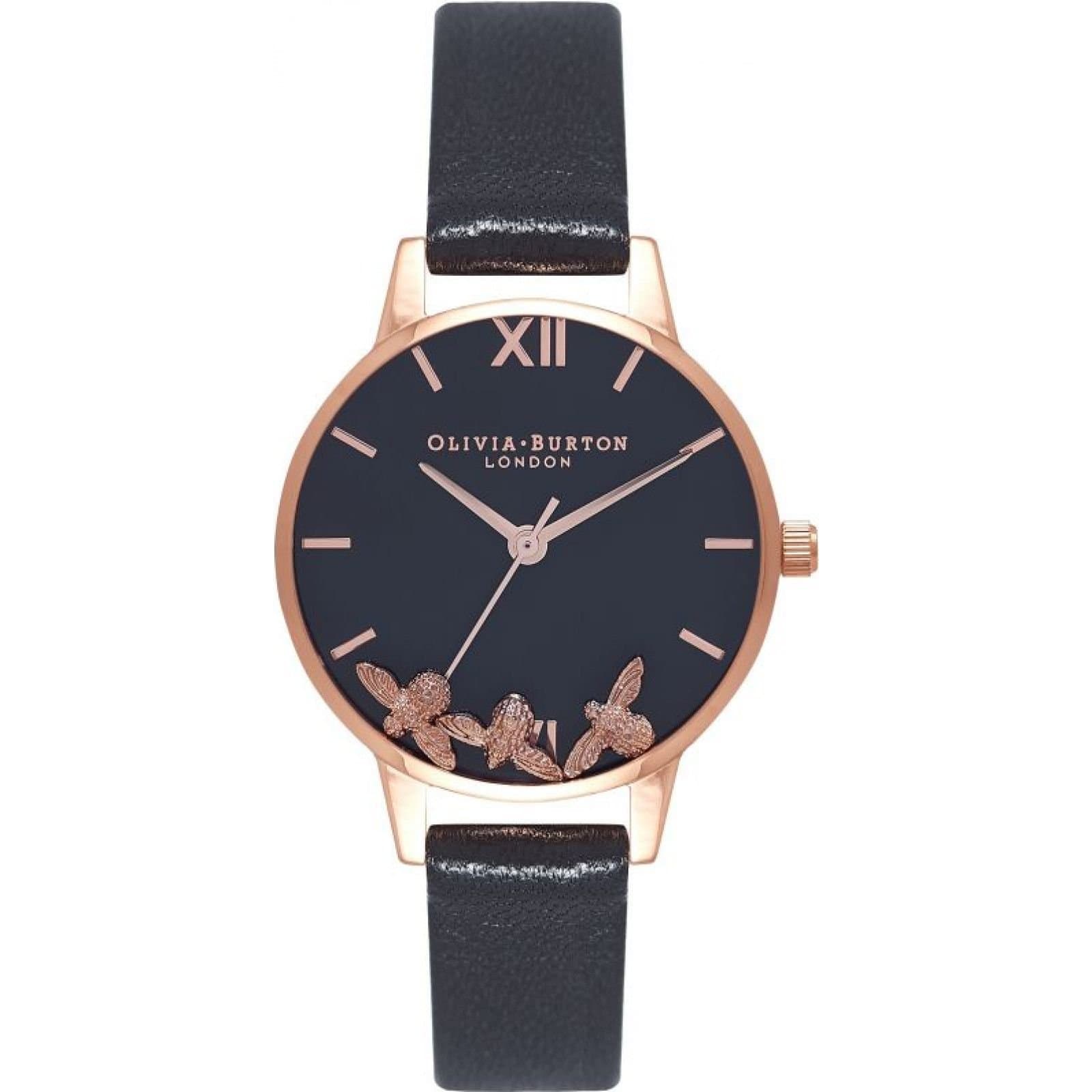 Olivia Burton Olivia Burton Women's OB16CH06 30mm Quartz Watch in Black